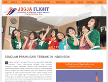 Tablet Screenshot of jogjaflight.com